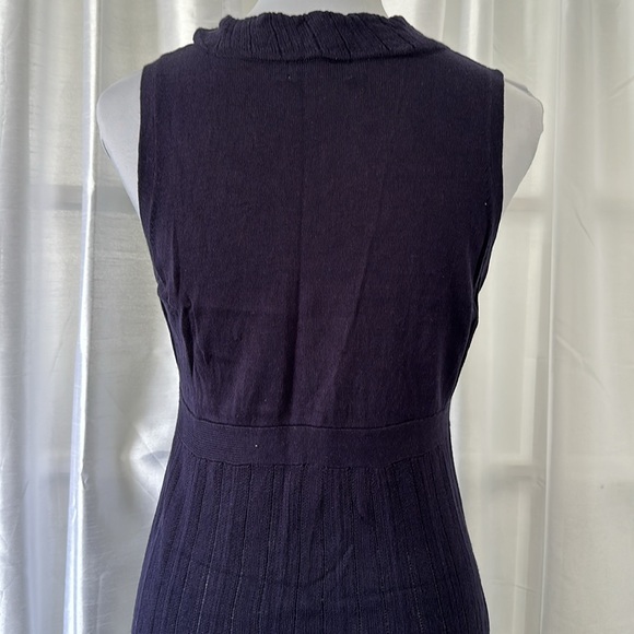 Calvin Klein Sleeveless Sweater Dress- Navy - Picture 8 of 12